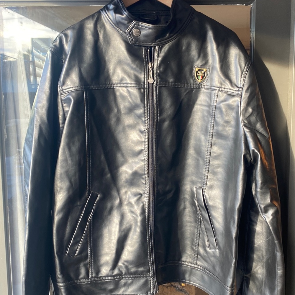 • A|E by Emporio Collezioni Leather Jacket